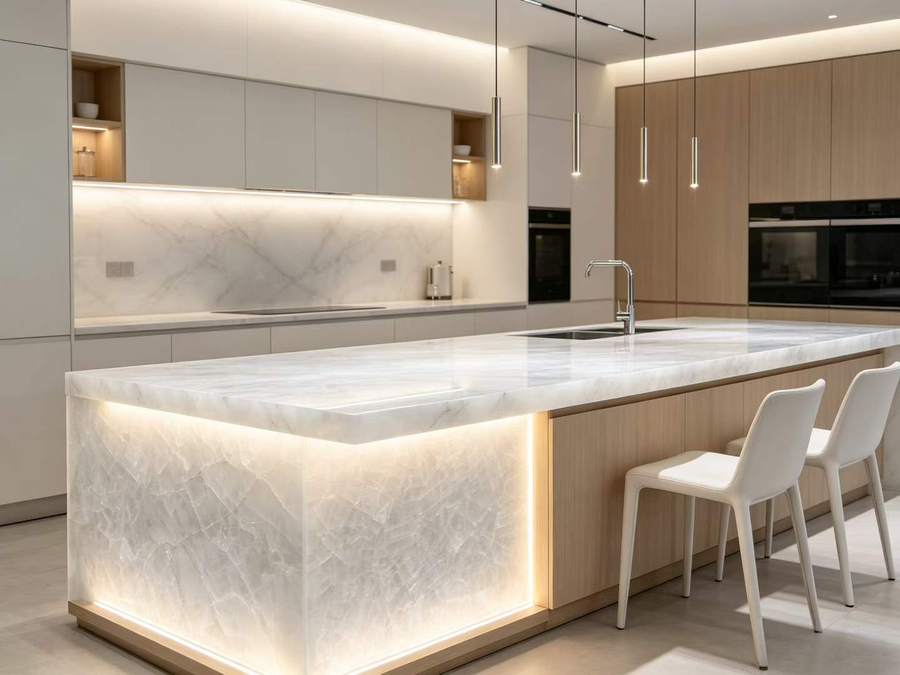 Crystal White Onyx — Application