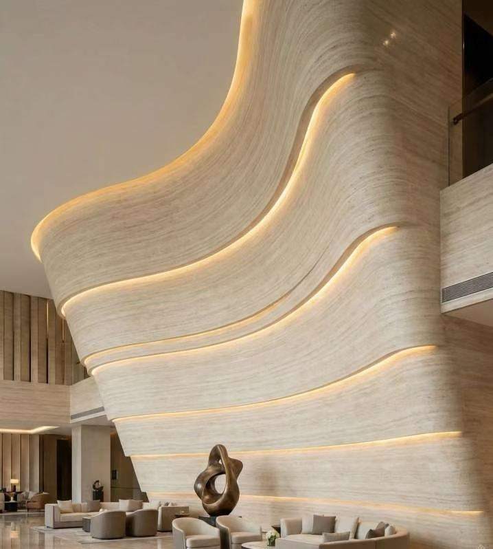Super White Travertine — Application