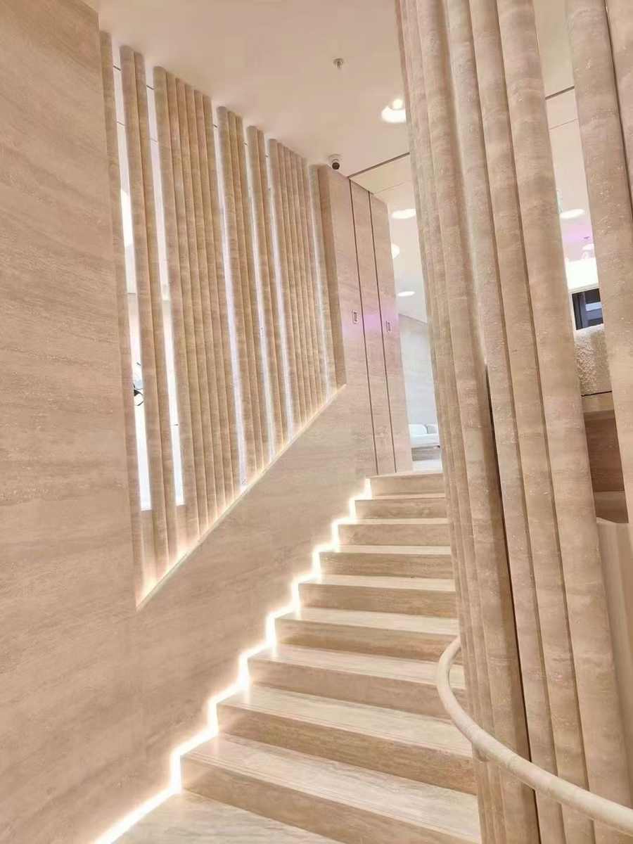 Super White Travertine — Application